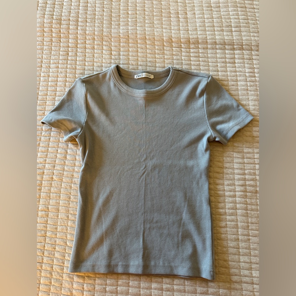 Zara ribbed tee